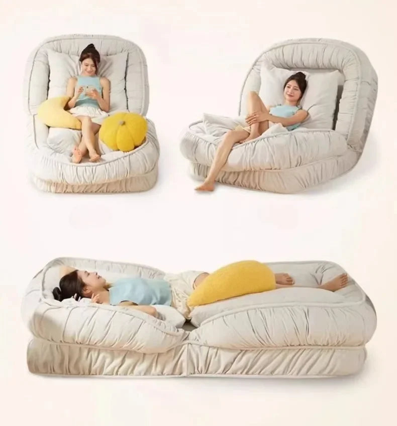 Klapp liege Sonnen liegen Chaiselongue entspannende Liege Wohnzimmer Stuhl tragbares Bett Sofa Tatami Stühle Boden Sitzmöbel