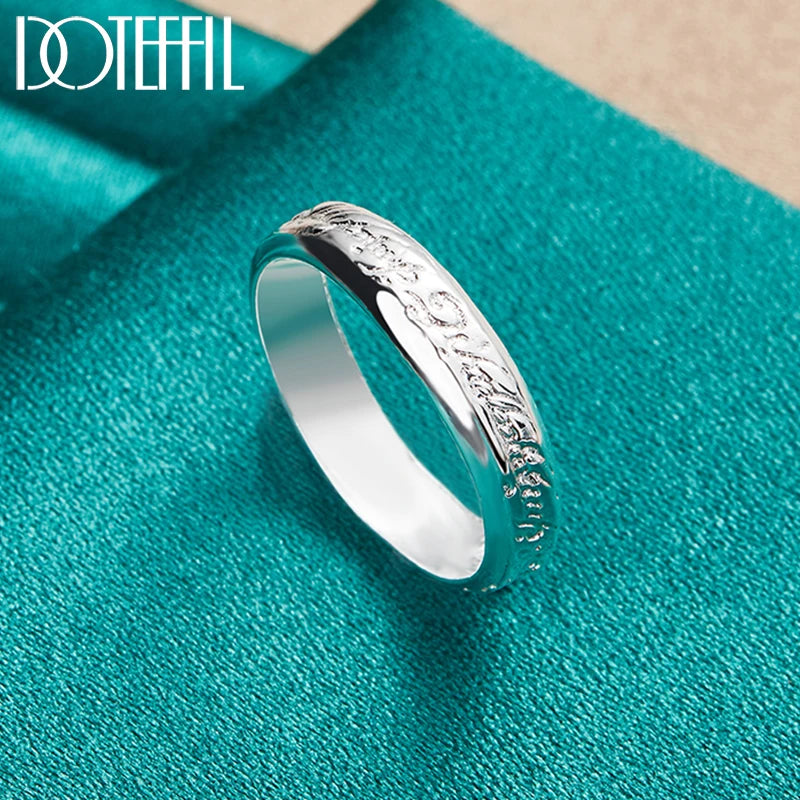 DOTEFFIL 925 Sterling Silber Mageweave Skulptur Ring Für Hochzeit Engagement Party Schmuck