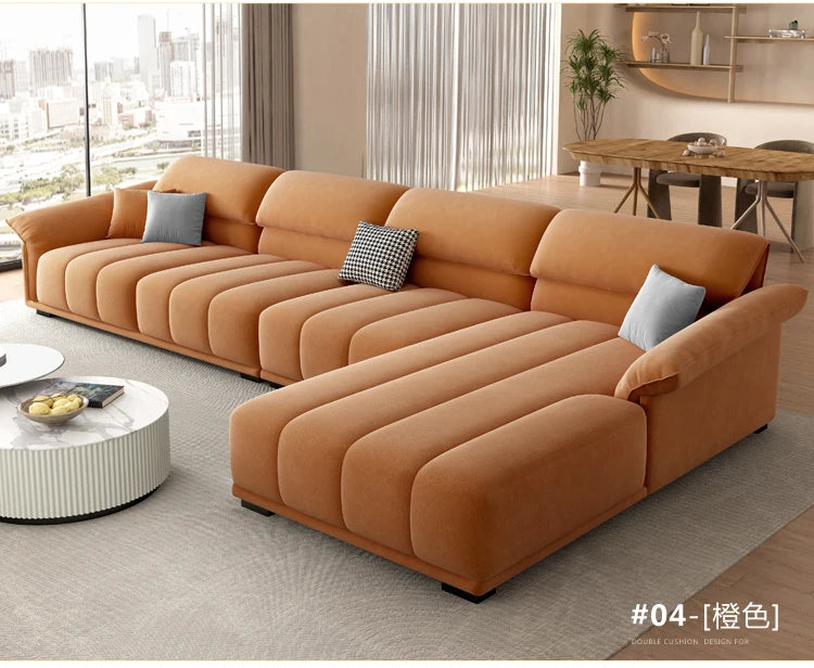 Luxuriöses europäisches Sofa für Wohnzimmer, minimalistisches modulares Sofa, bequeme Lounge, Divano Soggiorno Di Lusso, Raumdekoration