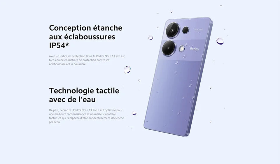 Xiaomi redmi note 13 pro 4g smartphones nfc amole bildschirm fhd 120hz ladung 67w foto 200mp gerät globale version