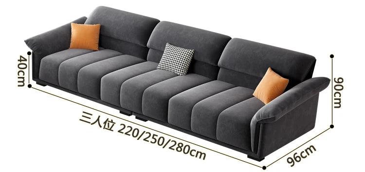 Luxuriöses europäisches Sofa für Wohnzimmer, minimalistisches modulares Sofa, bequeme Lounge, Divano Soggiorno Di Lusso, Raumdekoration