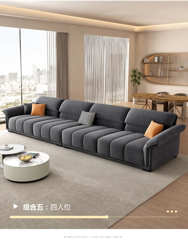 Luxuriöses europäisches Sofa für Wohnzimmer, minimalistisches modulares Sofa, bequeme Lounge, Divano Soggiorno Di Lusso, Raumdekoration