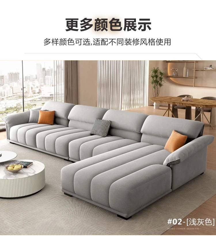 Luxuriöses europäisches Sofa für Wohnzimmer, minimalistisches modulares Sofa, bequeme Lounge, Divano Soggiorno Di Lusso, Raumdekoration