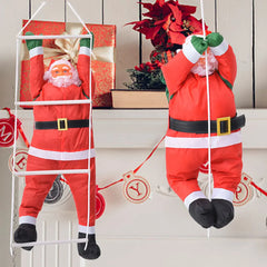 60CM Klettern Seil Leiter Santa Claus Weihnachten Dekorationen Hängen Puppe Baum Ornament Outdoor Santa Claus Puppe Anhänger