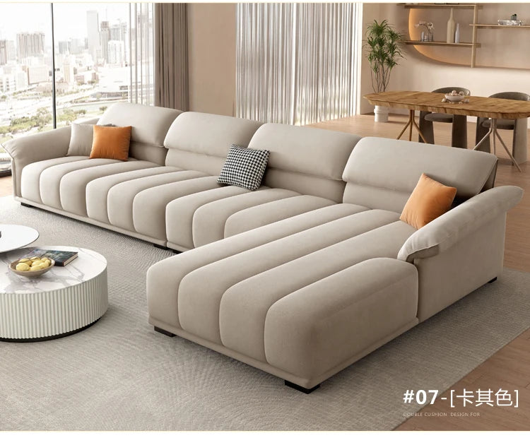 Luxuriöses europäisches Sofa für Wohnzimmer, minimalistisches modulares Sofa, bequeme Lounge, Divano Soggiorno Di Lusso, Raumdekoration