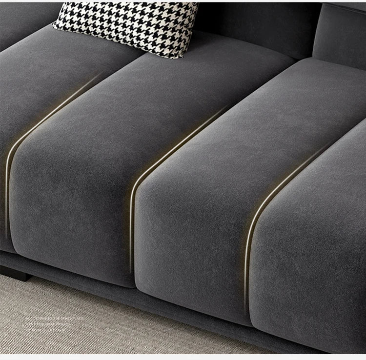 Luxuriöses europäisches Sofa für Wohnzimmer, minimalistisches modulares Sofa, bequeme Lounge, Divano Soggiorno Di Lusso, Raumdekoration