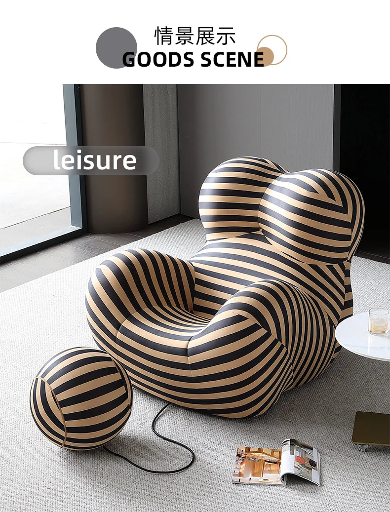 Designer Lazy Sofa Stuhl Liege Einzelne Beaty Ergonomische Sofa Stuhl Lounge Ergonomische Cadeiras De Sala De Estar Home Möbel