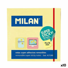 Milan Haftnotizen Milan Gelb 76 X 76 Mm (10 Stück)