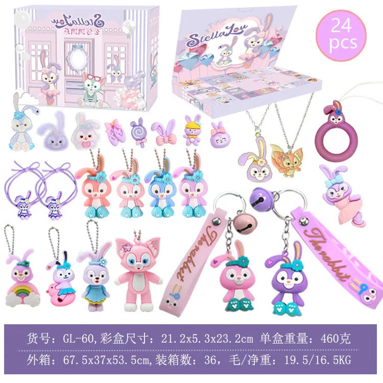 2024 Trendy Kuromi Puppe Poke Hello Kitty Anhänger Schlüsselanhänger Anhänger Sanrio Loch Blind Box Weihnachten Kinder Lotterie Spielzeug