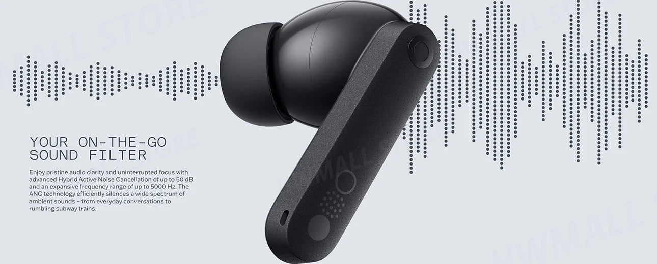 Drahtloser Bluetooth-Kopfhörer CMF von Nothing Buds Pro 2 mit 50 dB Hybrid Active Noise Cancellation 6 HD MICS IP55 Bluetooth 5.3