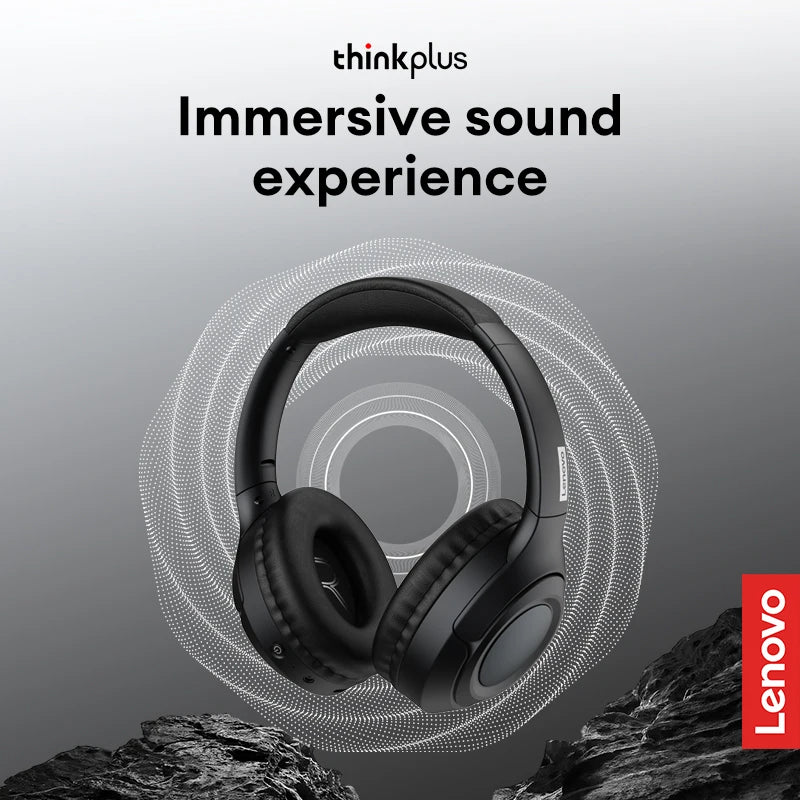 Chioce Original Lenovo TH54 Drahtlose Bluetooth V5.4 Kopfhörer Stereo Ohrhörer Rauschunterdrückung Over Ear Gaming Headset Mit Mikrofon