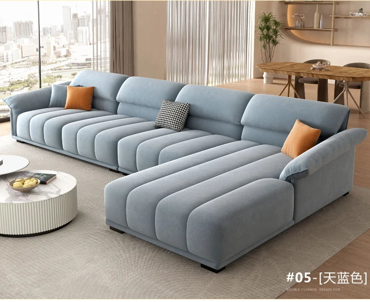 Luxuriöses europäisches Sofa für Wohnzimmer, minimalistisches modulares Sofa, bequeme Lounge, Divano Soggiorno Di Lusso, Raumdekoration