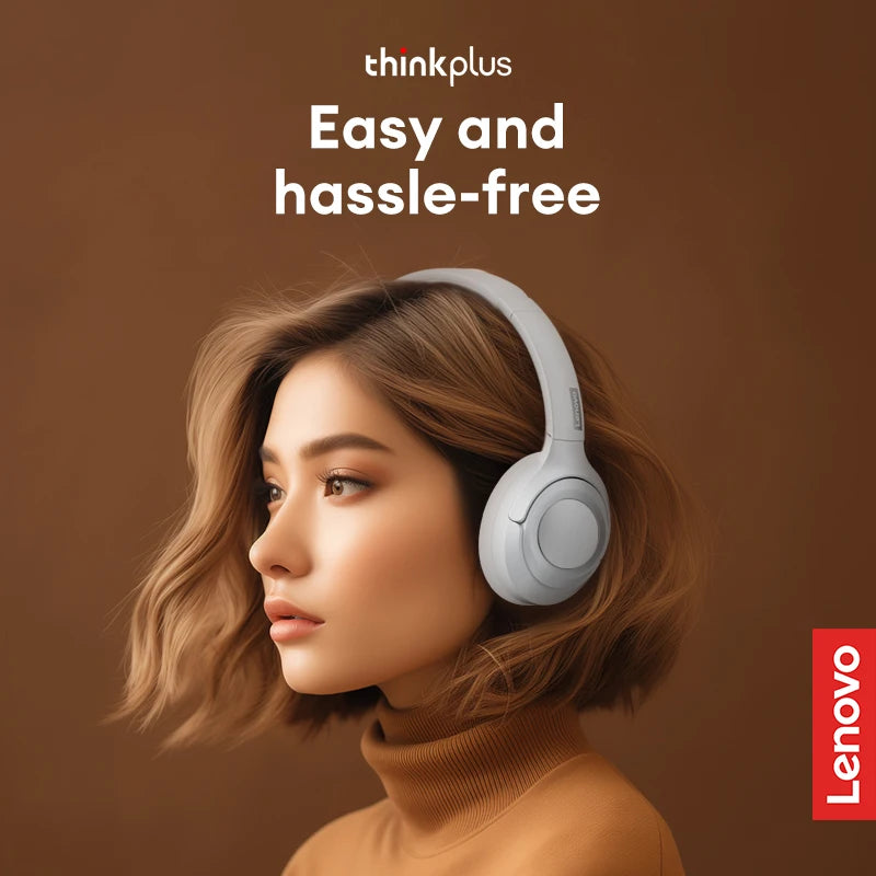 Chioce Original Lenovo TH54 Drahtlose Bluetooth V5.4 Kopfhörer Stereo Ohrhörer Rauschunterdrückung Over Ear Gaming Headset Mit Mikrofon