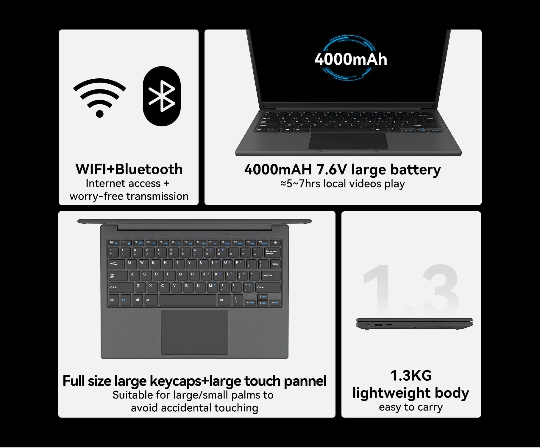 (Clearance) 13,3 Zoll billige Laptop mit Intel CPU 2,5 k fhd ips 2,5 k fhd Display Notebook Adreamer Laptop zum Verkauf