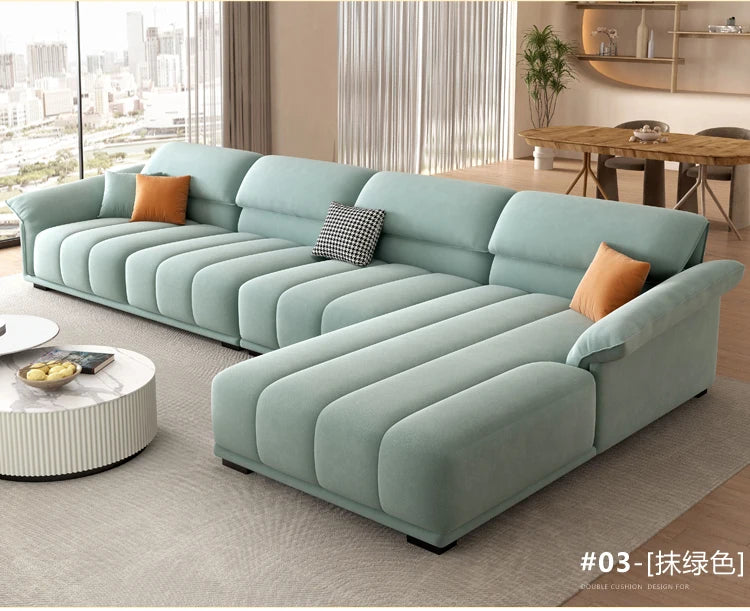 Luxuriöses europäisches Sofa für Wohnzimmer, minimalistisches modulares Sofa, bequeme Lounge, Divano Soggiorno Di Lusso, Raumdekoration