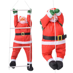 60CM Klettern Seil Leiter Santa Claus Weihnachten Dekorationen Hängen Puppe Baum Ornament Outdoor Santa Claus Puppe Anhänger