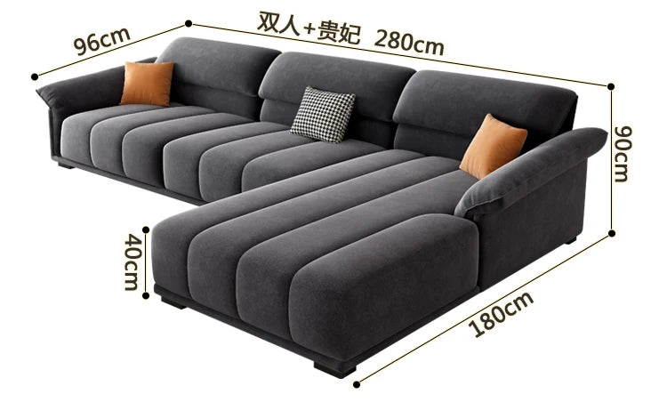 Luxuriöses europäisches Sofa für Wohnzimmer, minimalistisches modulares Sofa, bequeme Lounge, Divano Soggiorno Di Lusso, Raumdekoration