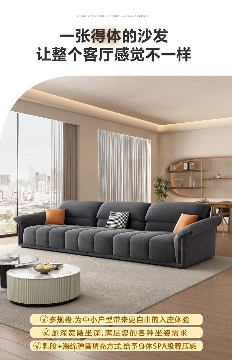 Luxuriöses europäisches Sofa für Wohnzimmer, minimalistisches modulares Sofa, bequeme Lounge, Divano Soggiorno Di Lusso, Raumdekoration