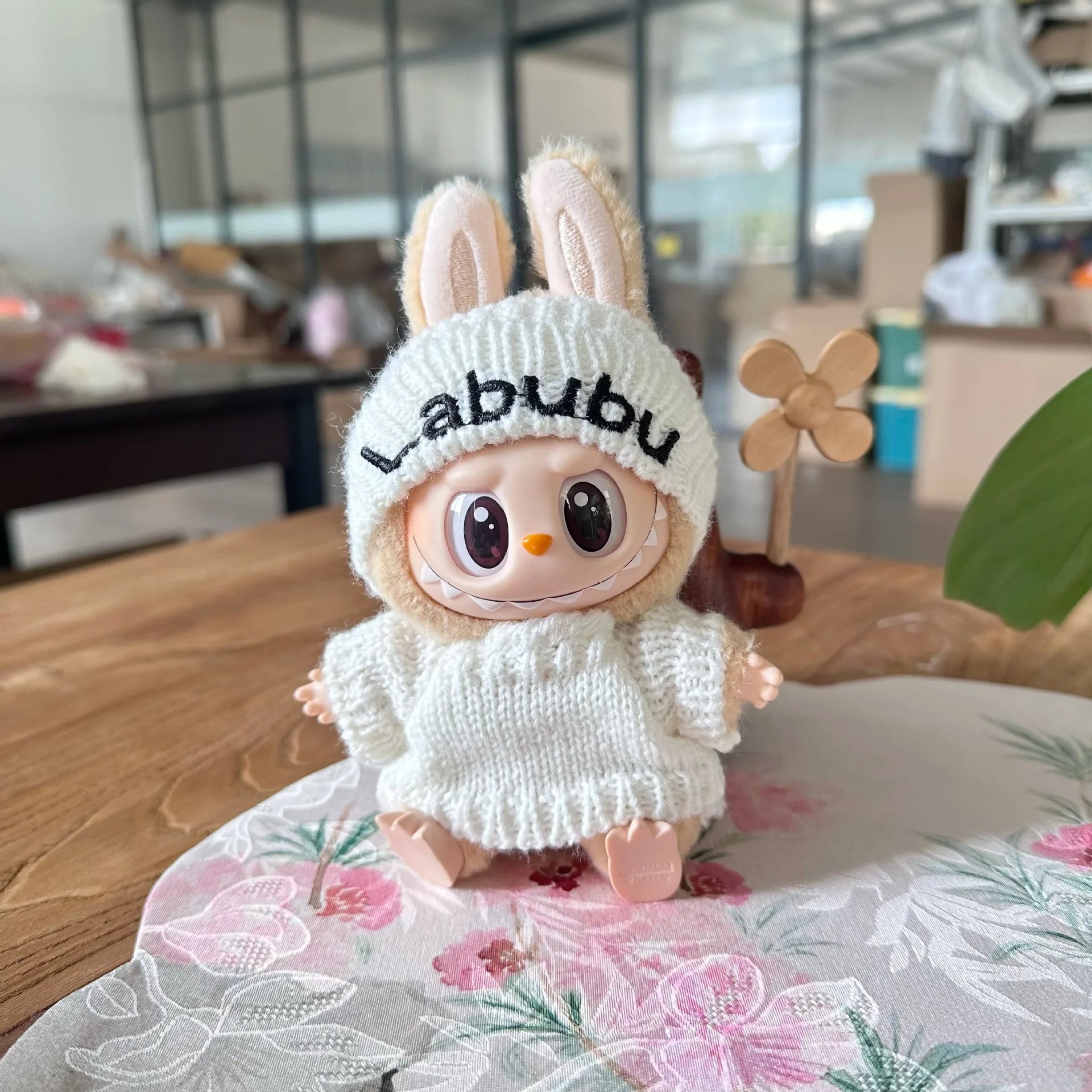 17 cm Labubu I II Nette Plüsch Puppe Kleidung Idol Puppen Sitzen Party Weihnachten Kleidung Pullover Zubehör Für Korea Kpop exo