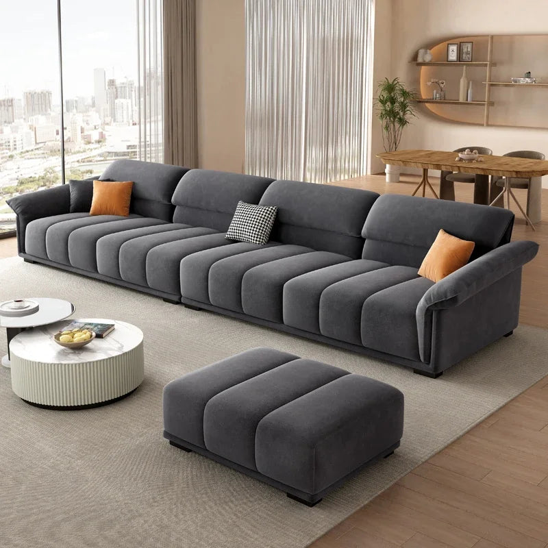 Luxuriöses europäisches Sofa für Wohnzimmer, minimalistisches modulares Sofa, bequeme Lounge, Divano Soggiorno Di Lusso, Raumdekoration