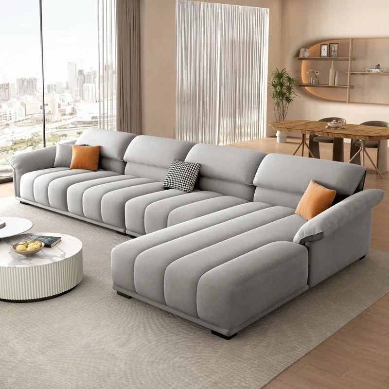 Luxuriöses europäisches Sofa für Wohnzimmer, minimalistisches modulares Sofa, bequeme Lounge, Divano Soggiorno Di Lusso, Raumdekoration