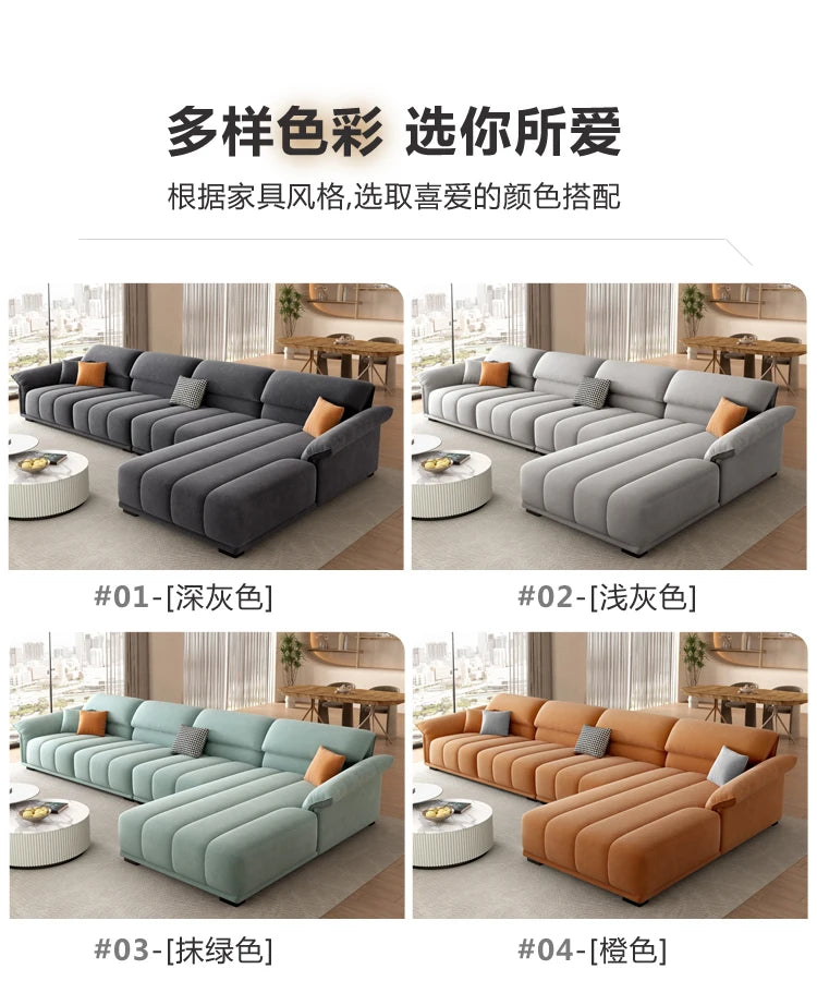 Luxuriöses europäisches Sofa für Wohnzimmer, minimalistisches modulares Sofa, bequeme Lounge, Divano Soggiorno Di Lusso, Raumdekoration