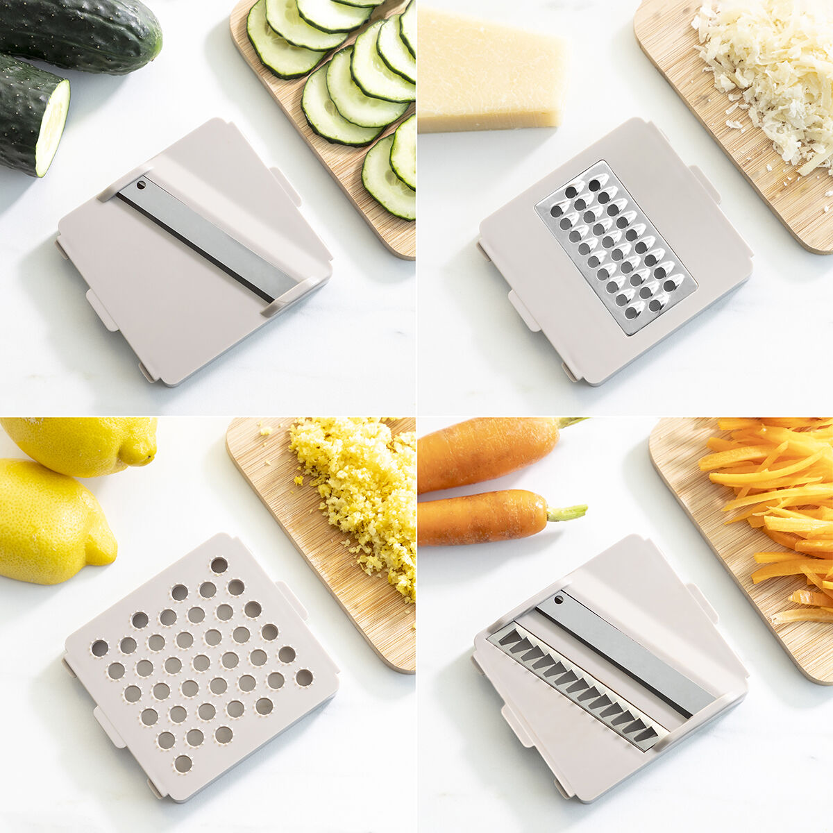 Innovagoods 7-In-1-Gemüseschneider, Reibe Und Mandoline Mit Rezepten Und Zubehör Choppie Expert Innovagoods